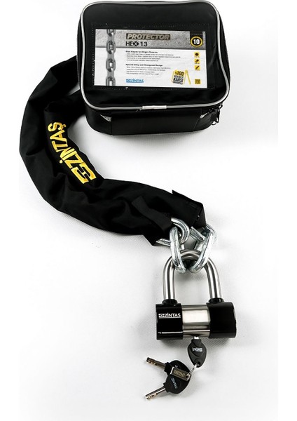 Protector HEX13 Motosiklet Kesilmez Zincir Kilit