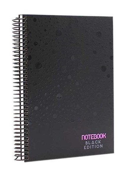 Defter 17 x 24 Black Edition Çizgili 120 Yapr