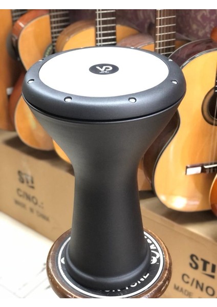 Alüminyum Döküm Siyah Mat Boyalı Darbuka/çömlek