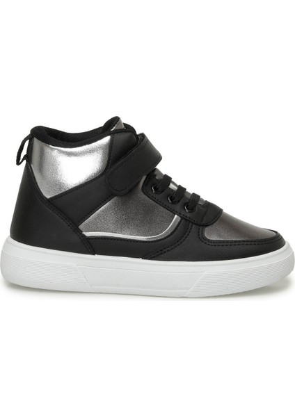 HUSTO.F4PR Siyah Kız Çocuk High Sneaker