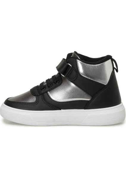 HUSTO.F4PR Siyah Kız Çocuk High Sneaker