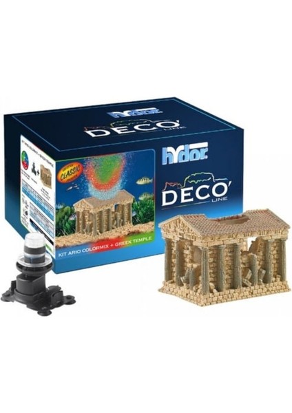 Akvaryum Dekor Kit Yunan Tapınağı Greek Temple Hava Motoru