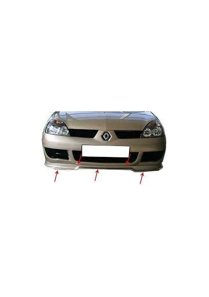Renault Clio Uyumlu 2 Arka Tampon Altı Fiber 1998-2008