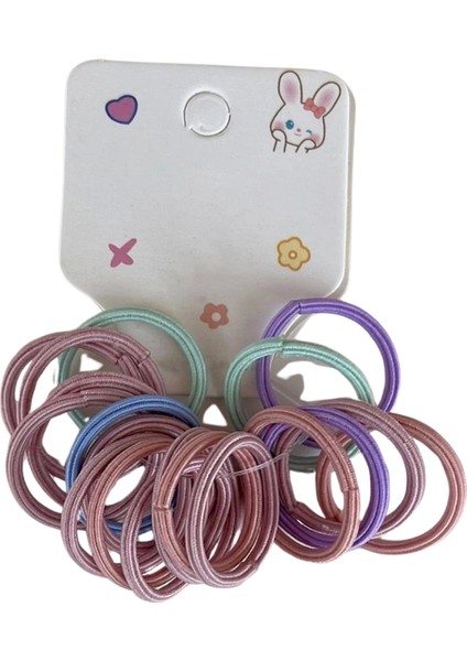 Karışık Renk Lastik Toka Set (Küçük Boy)