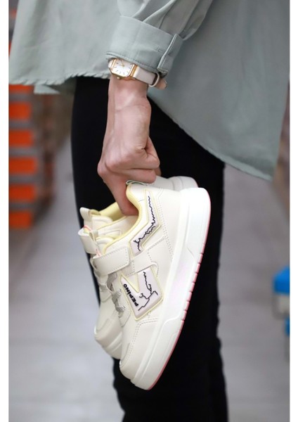 2074-PEPINO Anatomik Tabanlı Ultra Hafif Unisex Çocuk Sneakers Ayakkabı - NKT02074-BEJ Pudra-31 fiyatları