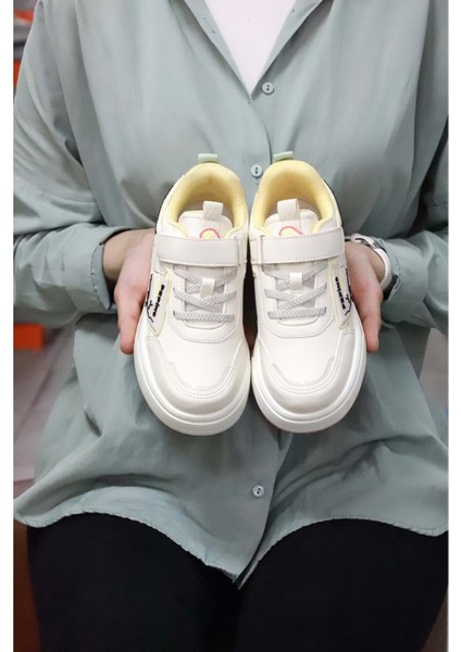 2074-PEPINO Anatomik Tabanlı Ultra Hafif Unisex Çocuk Sneakers Ayakkabı - NKT02074-BEJ Pudra-31 fırsatları