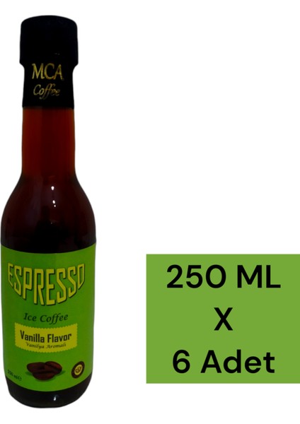 MCA Espresso Soğuk Kahve (Vanilya) 250 ml x 6 Adet