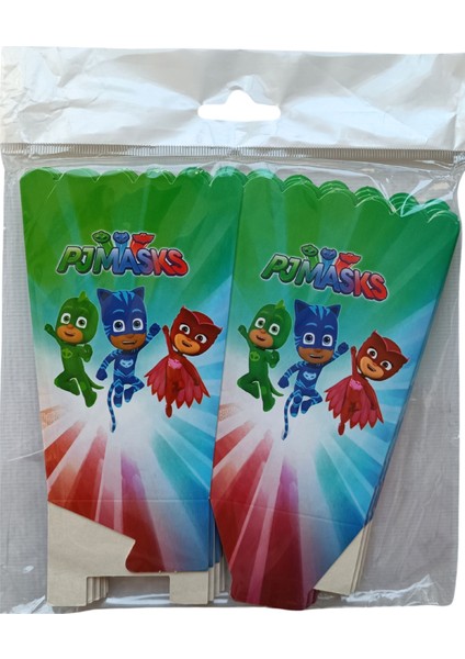 Ngüzel Party Pija Maskeliler Mısır Kutusu (Pj Masks Popcorn) 8'Li