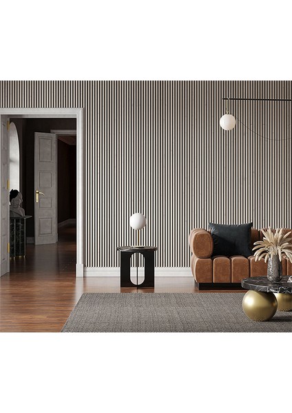 Dekobase 100X240 cm Beyaz Renk Akustik Ahşap Duvar Paneli