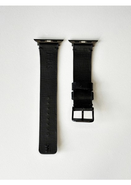 Apple Watch Uyumlu Saat Kordonu Safiano Hakiki Deri El Yapımı