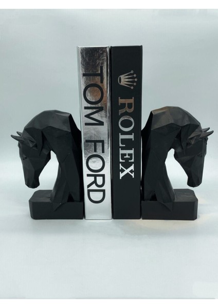 Tekno Trust Polyester Arthome Dekoratif Siyah Kübik At Kitap Tutucu 2 Siyah Soyut fiyatları