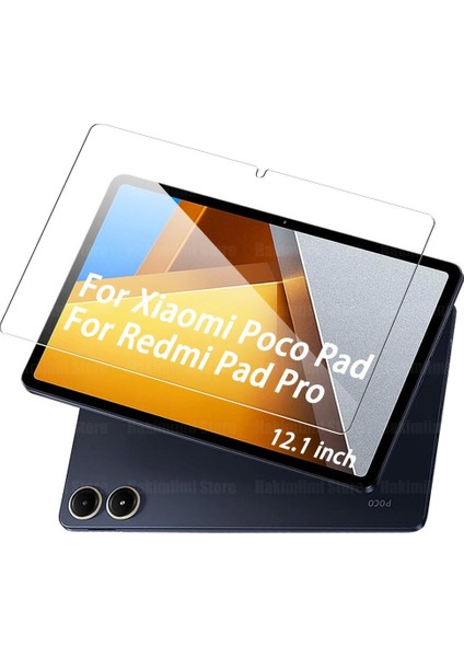 Xiaomi Poco Pad Uyumlu İnce Ekran Koruyucu Esnek Kırılmaz Tablet Blue Nano Koruma