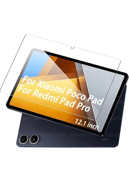 Xiaomi Redmi Pad Pro Uyumlu İnce Ekran Koruyucu Esnek Kırılmaz Tablet Blue Nano Koruma