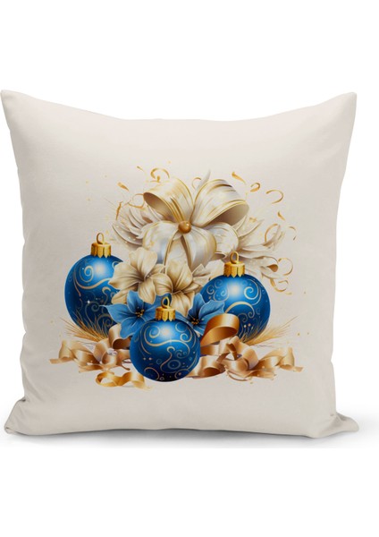 Yılbaşı Serisi Çift Tarafı Dijital Baskılı Kırlent Kılıfı (Christmas Noel Cushion Cover)