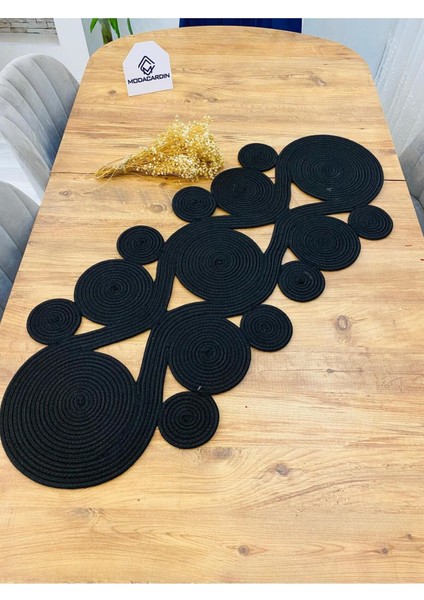 Jüt, Hasır,sarmal Model, Dekoratif Masa Örtüsü, Runner 40X110 Cm, Sehpa Örtüsü, Bohem Tarzı fırsatları