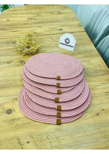 Jüt Hasır Amerikan Servis Oval Supla 6 Lı
