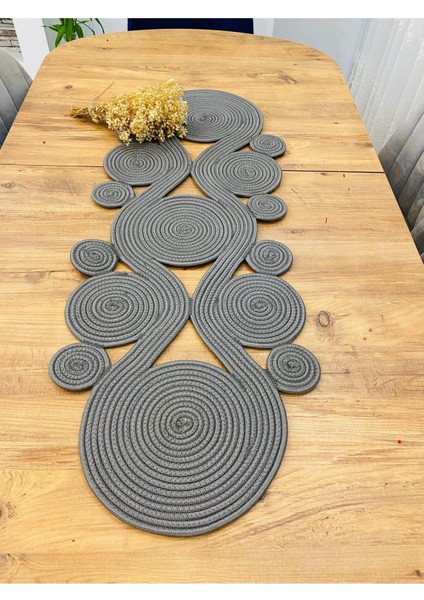 Jüt, Hasır,sarmal Model, Dekoratif Masa Örtüsü, Runner 40X110 Cm, Sehpa Örtüsü, Bohem Tarzı fiyatları