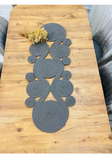 Jüt, Hasır,sarmal Model, Dekoratif Masa Örtüsü, Runner 40X110 Cm, Sehpa Örtüsü, Bohem Tarzı modelleri