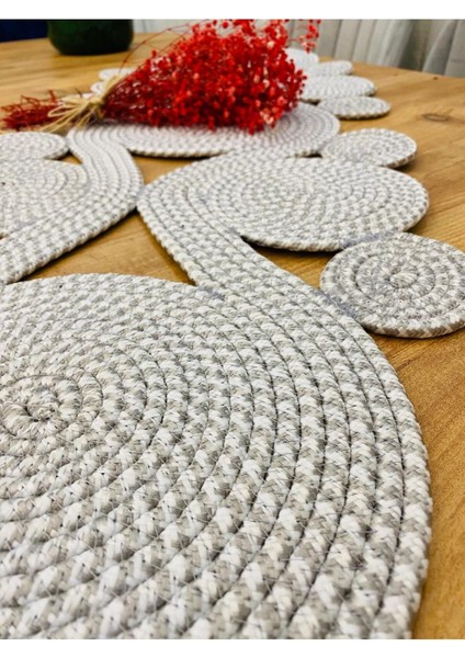 Jüt, Hasır,sarmal Model, Dekoratif Masa Örtüsü, Runner 40X110 Cm, Sehpa Örtüsü, Bohem Tarzı fırsatları