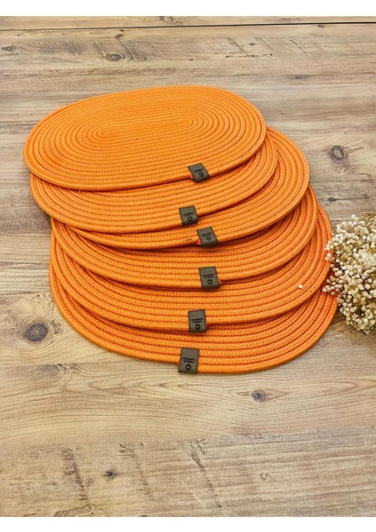Jüt Hasır Amerikan Servis Oval Supla 6 Lı
