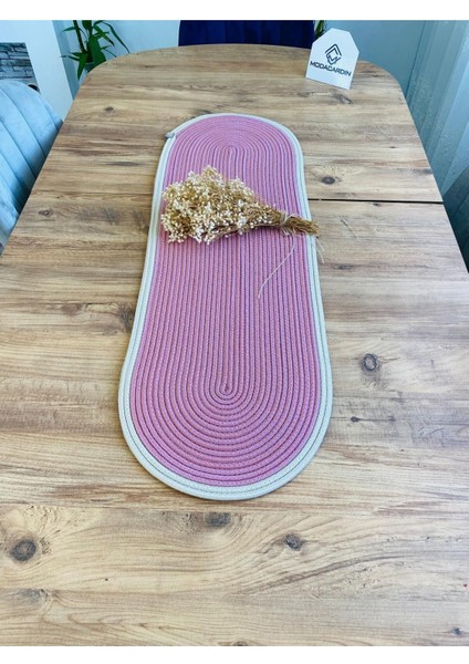 Jüt, Hasır, Dekoratif Masa Örtüsü, Runner 35X100 Cm, Amerikan Servis, Sehpa Örtüsü, Bohem Tarzı