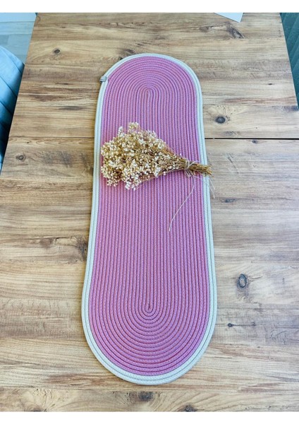 Jüt, Hasır, Dekoratif Masa Örtüsü, Runner 35X100 Cm, Amerikan Servis, Sehpa Örtüsü, Bohem Tarzı