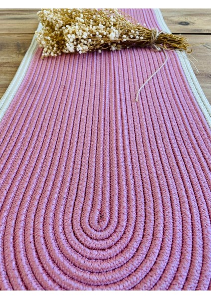 Jüt, Hasır, Dekoratif Masa Örtüsü, Runner 35X100 Cm, Amerikan Servis, Sehpa Örtüsü, Bohem Tarzı