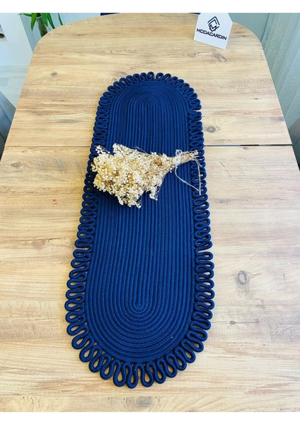 Jüt, Hasır, Dekoratif Masa Örtüsü, Runner 30X80 Cm, Amerikan Servis, Sehpa Örtüsü, Bohem Tarzı