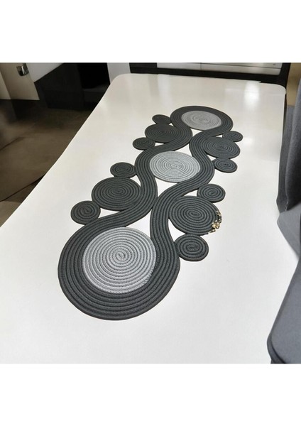 Jüt, Hasır,sarmal Model, Dekoratif Masa Örtüsü, Runner 40X110 Cm, Sehpa Örtüsü, Bohem Tarzı modelleri