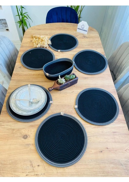 Jüt Hasır Amerikan Servis Supla ve Sepet 7 Parça fiyatları