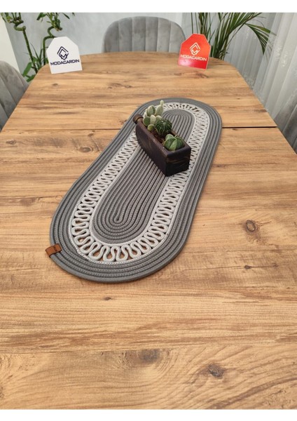 Jüt, Hasır, Dekoratif Masa Örtüsü, Runner 35X100 Cm, Amerikan Servis, Sehpa Örtüsü, Bohem Tarzı fırsatları