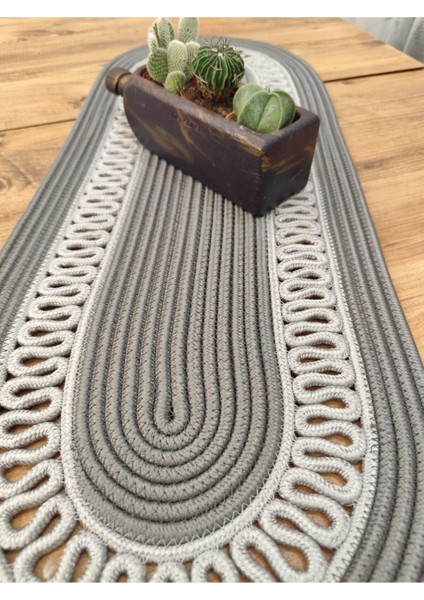 Jüt, Hasır, Dekoratif Masa Örtüsü, Runner 30X80 Cm, Amerikan Servis, Sehpa Örtüsü, Bohem Tarzı