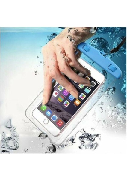 Siyah 1. Kalite Tüm Telefonlara Uyumlu Yağmur Su Geçirmez Waterproof Deniz Havuz Altı Telefon Kılıf