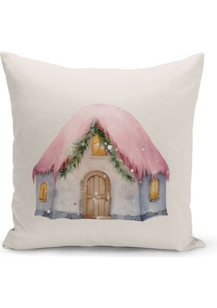 Yılbaşı Serisi Çift Tarafı Dijital Baskılı Kırlent Kılıfı (Christmas Noel Cushion Cover)