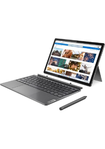 Ideapad Düet 12.4inç Dokunmatik Dolby Vision® 2,5K(2560 x 1600) Ekran 12.nesil Intel Core I5 1235U-8GB-256GB Ssd-1.2 Kg. + Türkçe Q Bluetooth Klavye + Dokunmatik Kalem + Windows 11 Home