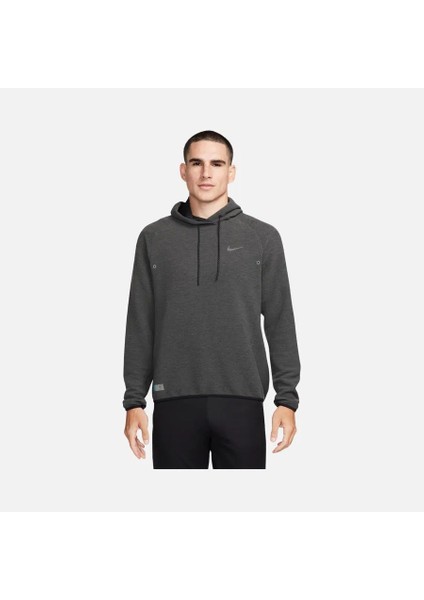 Dri-Fit Running Division Midlayer Pullover Hoodie Erkek Siyah Koşu Sweatshirt FB6864