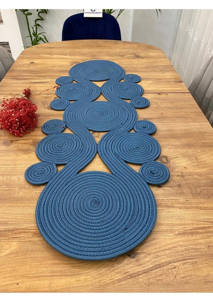 Jüt, Hasır,sarmal Model, Dekoratif Masa Örtüsü, Runner 40X110 Cm, Sehpa Örtüsü, Bohem Tarzı fiyatları