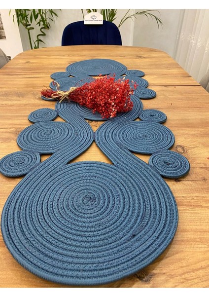 Jüt, Hasır,sarmal Model, Dekoratif Masa Örtüsü, Runner 40X110 Cm, Sehpa Örtüsü, Bohem Tarzı indirimleri