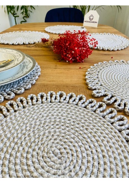 Jüt Hasır Amerikan Servis Supla 6 Parça fırsatları