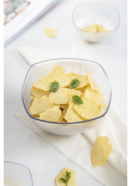 Akrilik Barok Şeffaf Orta Boy Kare Meyve & Salata Kasesi & Karıştırma Kabı / 1,5 Lt (Cam Değildir) modelleri