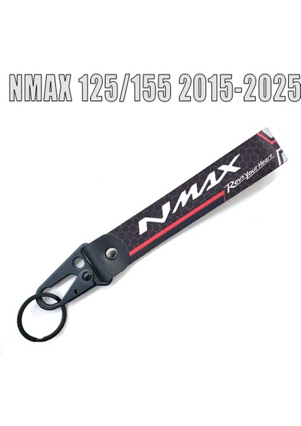 Nmax Anahtarlık Tekstil Karabinalı Nmax Logo Baskılı