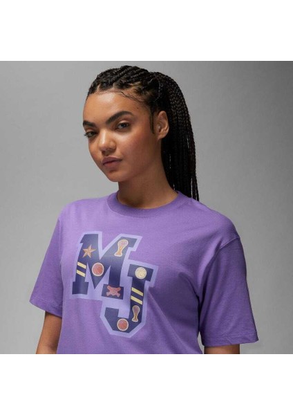 Jordan Short-Sleeve Graphic Tee Kadın T-Shirt FB5195 modelleri
