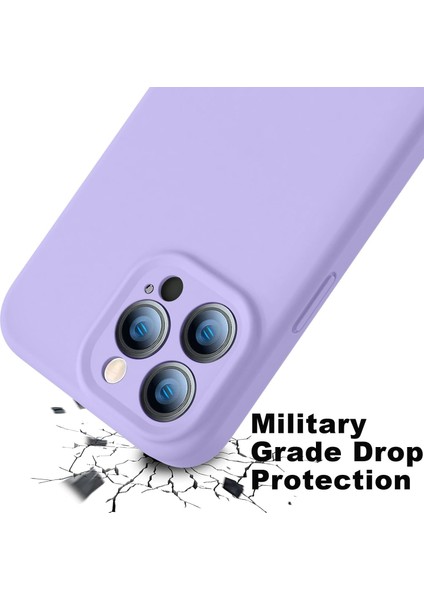 iPhone 15 Pro Max Kılıf Yüksek Kalite 3D Kamera Korumalı Içi Kadife Lansman Liquid Silikon Kapak
