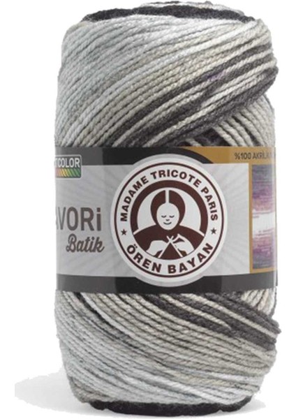 1 Adet Favori Batik El Örgü Ipliği 100 gr 904