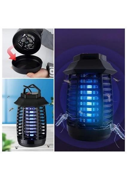 Tutma ve Asma Saplı Ledli Sinek Makinası 2W Sinek Öldürücü Uv Mor Işıklı Aparat indirimleri