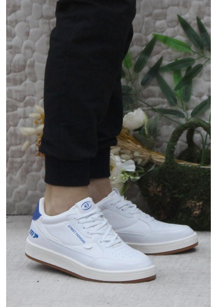 242 2058 Beyaz Mavi Rahat Orijinal Ürün Sneaker Erkek Ayakkabı
