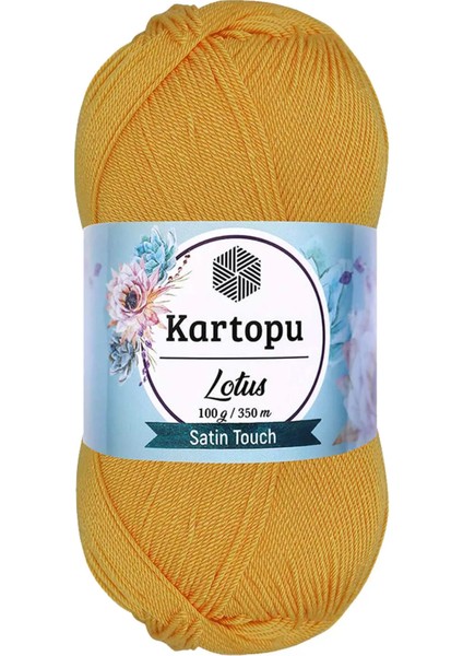 1 Adet Lotus Bikini Büstiyer Bluz Örgü Ipi K318 Koyu Sarı