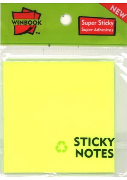 Wınbook Şefaf Post-It Sarı 100 Yaprak 12'li