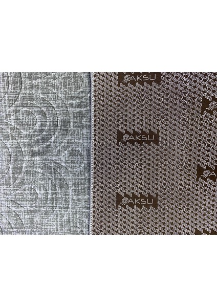 Sarmal Desen Antrasit Renk Kesme Kaymaz Taban Halı Yolluk modelleri