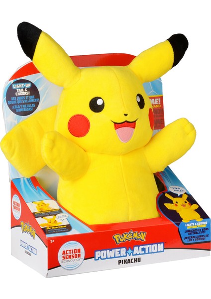 Pikachu Sesli & Işıklı Pelüş Figür